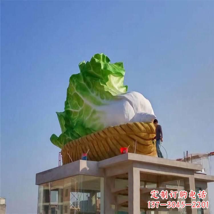 山东玻璃钢白菜雕塑