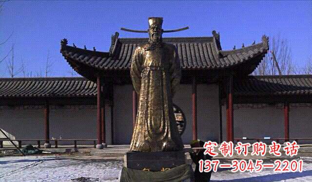 山东包拯古代名人铜雕
