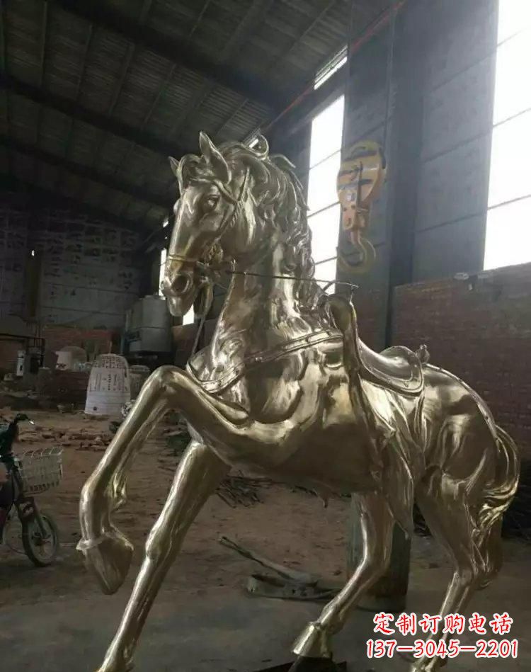 山东奔马铜雕
