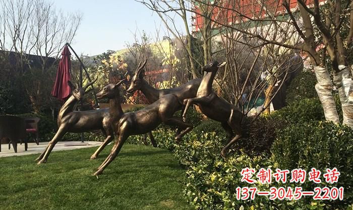 山东“跃动的小鹿雕塑”