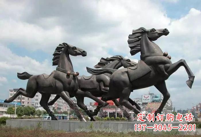 山东奔跑马雕塑