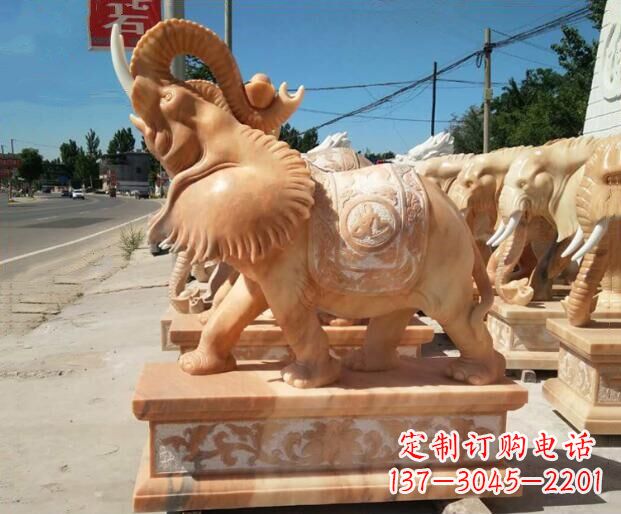 山东大象石雕,给你美好的祝愿