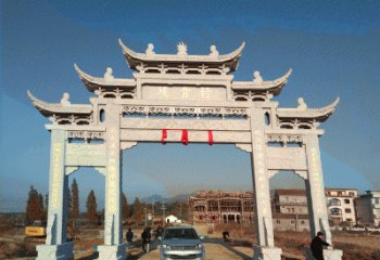 山东全国著名景点石雕牌坊