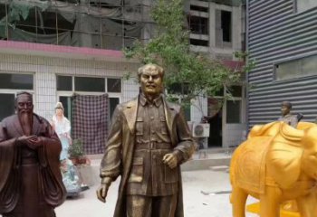 山东“白求恩”传奇人物铜雕