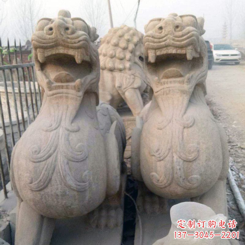 山东狴犴仿古石雕塑