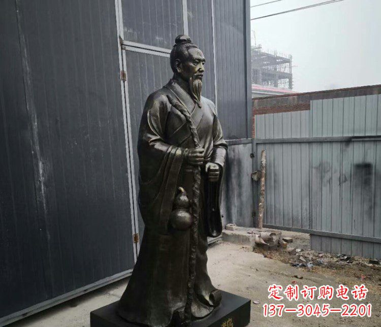 山东扁鹊名医铜雕摆件
