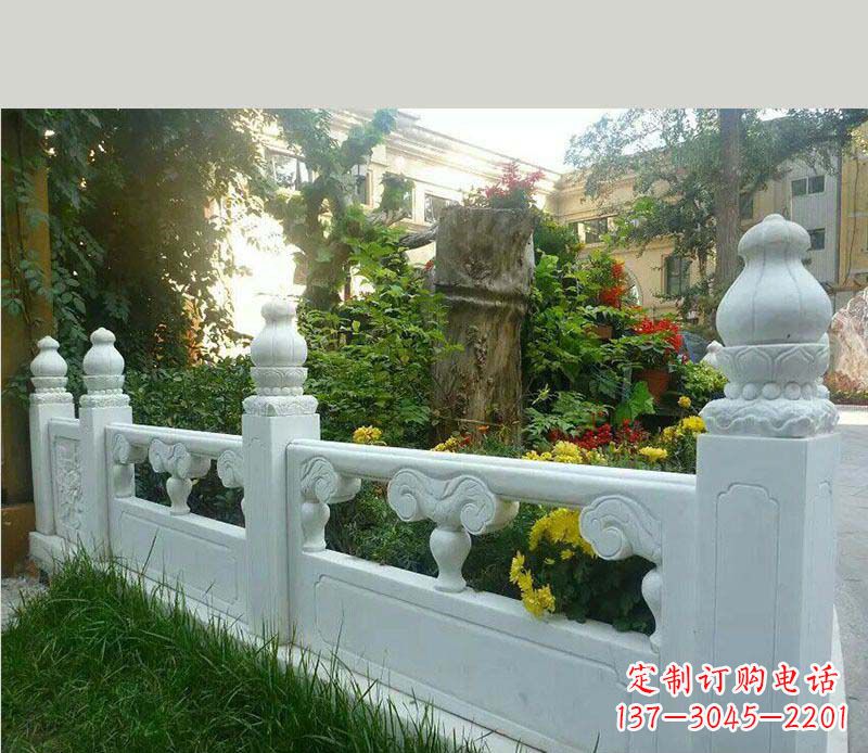 山东汉白玉栏板精美的建筑装饰