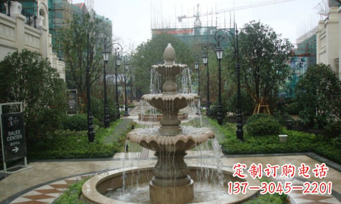 山东别墅景观大型喷泉石雕 (2)