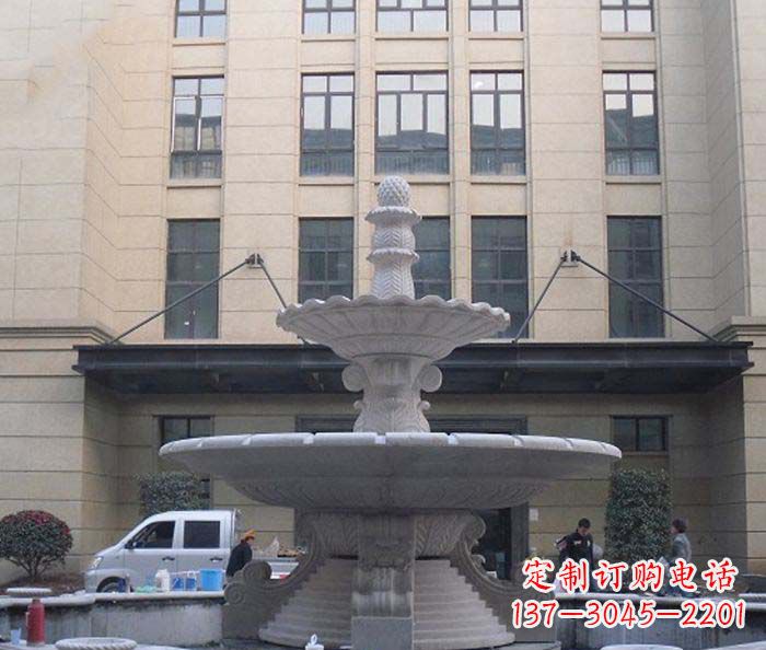 山东别墅景观欧式喷泉石雕
