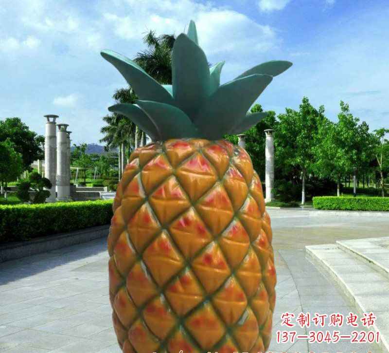 山东玻璃钢菠萝灯