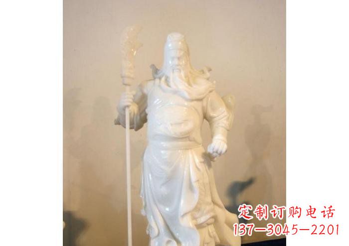 山东关公雕塑玻璃钢制作的精美杰作