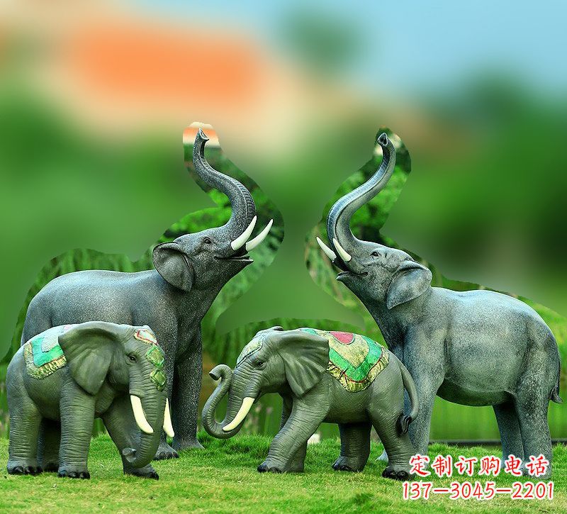 山东玻璃钢大象雕塑——把大象的优雅带入现代