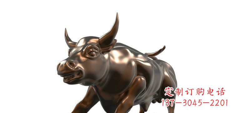 山东玻璃钢仿铜牛公园动物雕塑视觉盛宴
