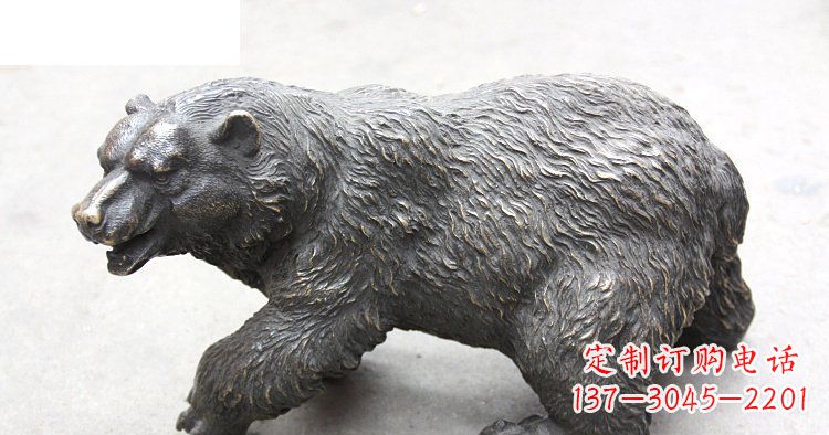 山东以玻璃钢制作的北极熊雕塑