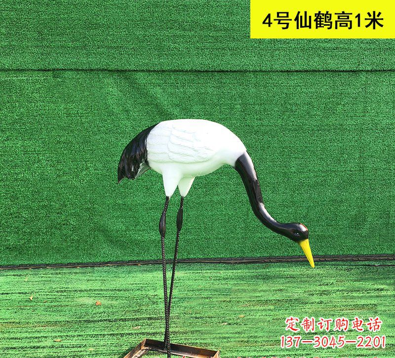 山东仙鹤玻璃钢雕塑
