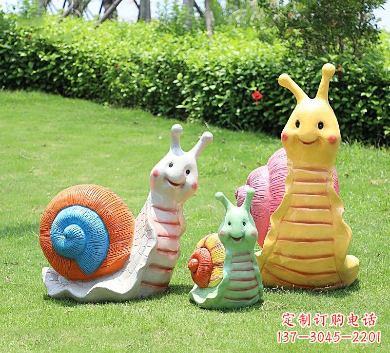 山东玻璃钢蜗牛雕塑精美艺术品