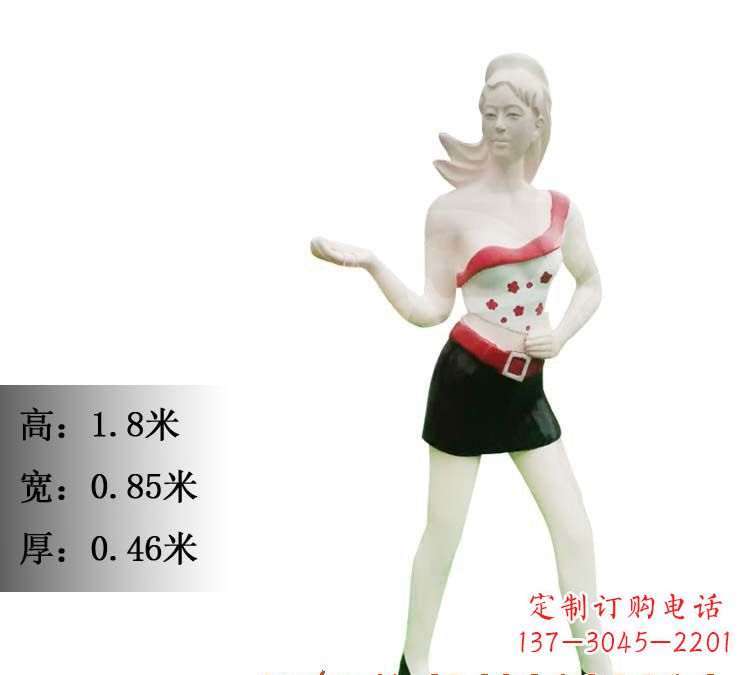 山东玻璃钢美女雕塑精致细腻的艺术精品