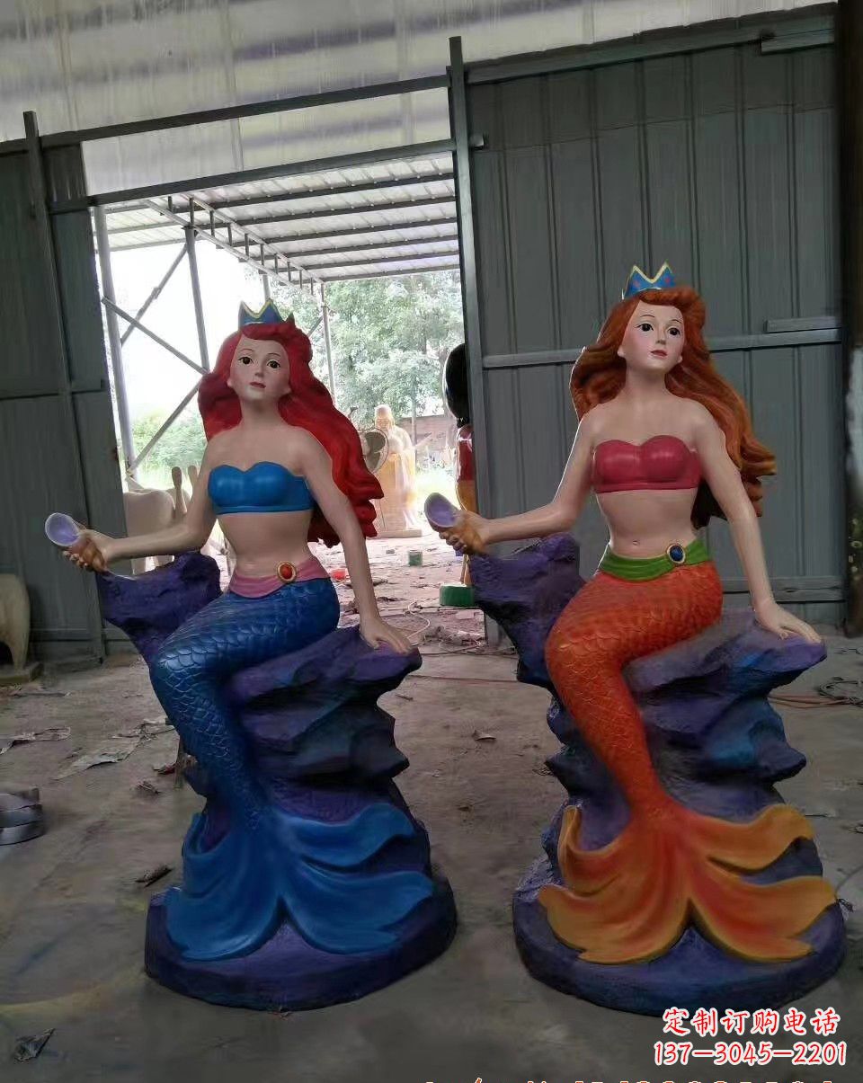 山东玻璃钢美人鱼雕塑——精美的艺术作品