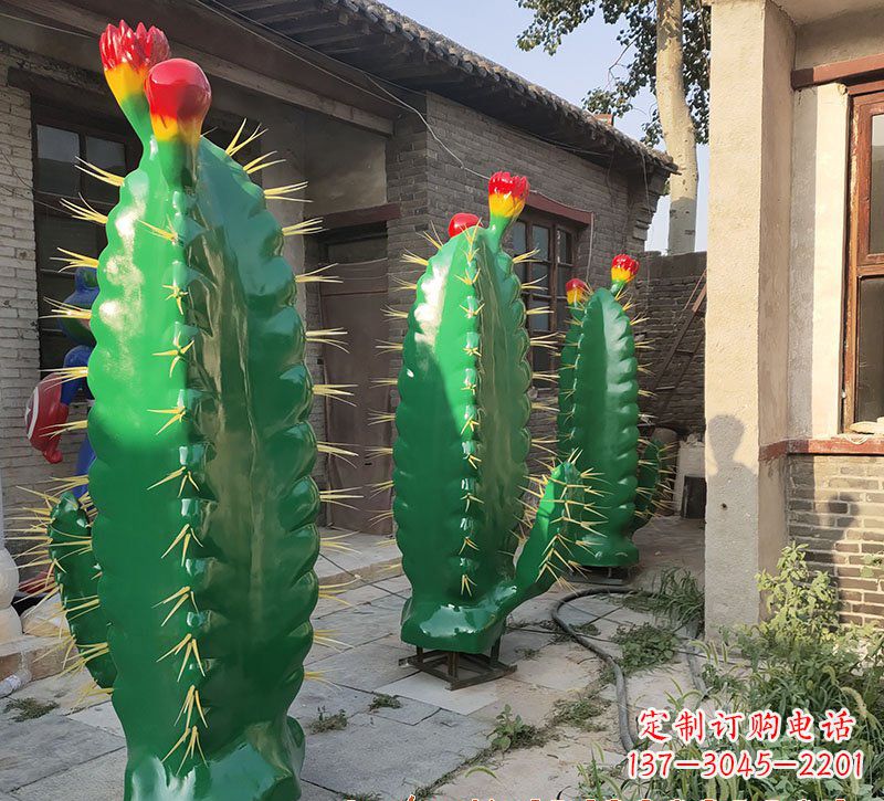 山东仙人掌雕塑玻璃钢的艺术精品
