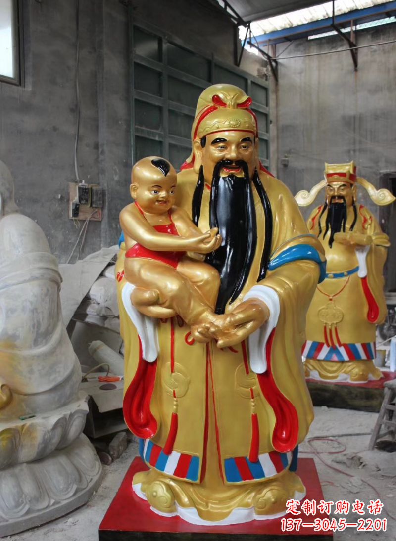 山东福禄寿神像雕塑给予宗教庙宇灵性的祝福