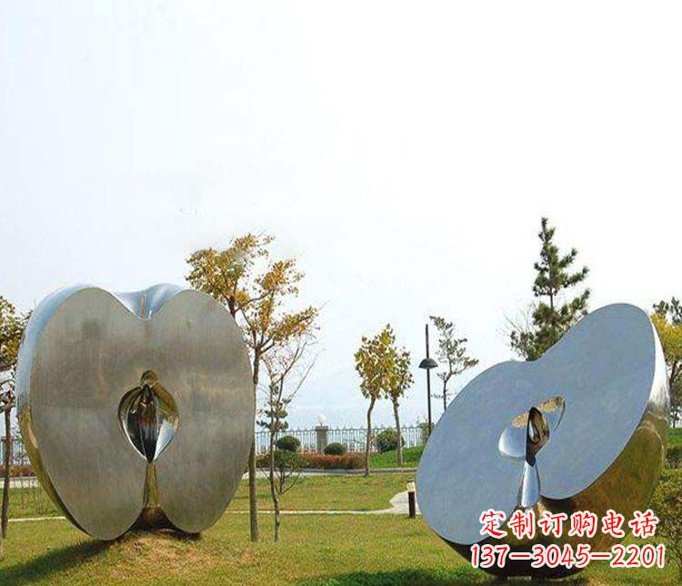 山东不锈钢雕刻的苹果