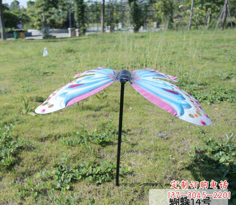 山东不锈钢彩色蝴蝶雕塑艺术之美