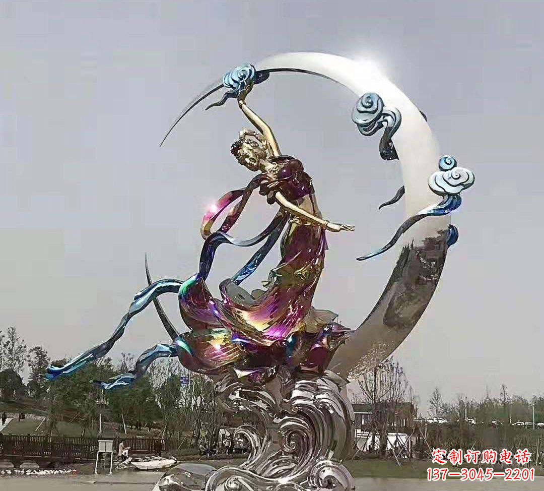 山东不锈钢嫦娥奔月雕塑