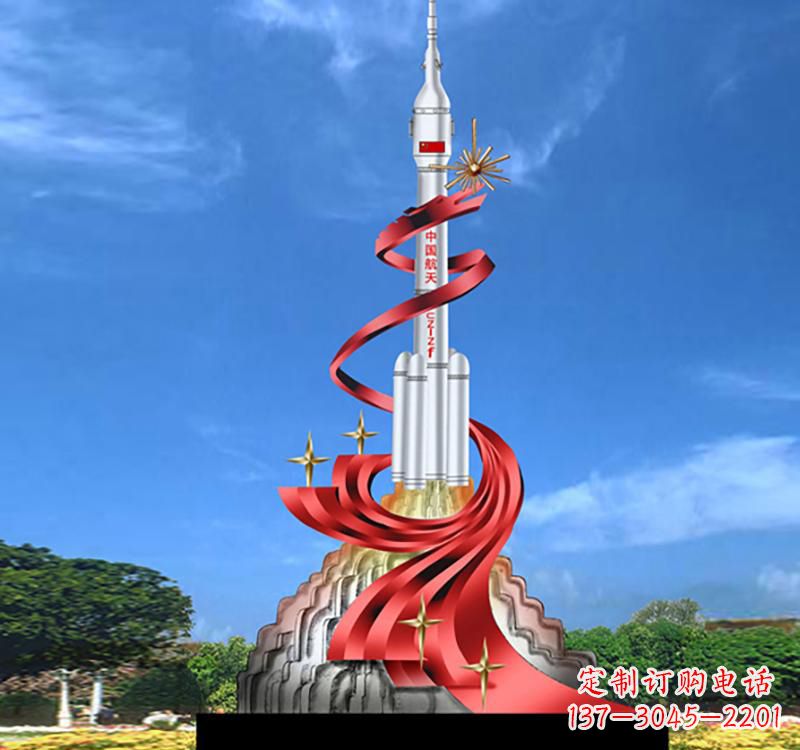 山东嫦娥飞天——不锈钢嫦娥雕塑