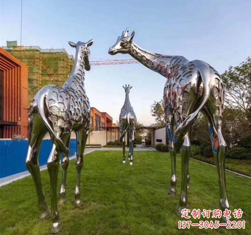 山东不锈钢城市园林动物雕塑