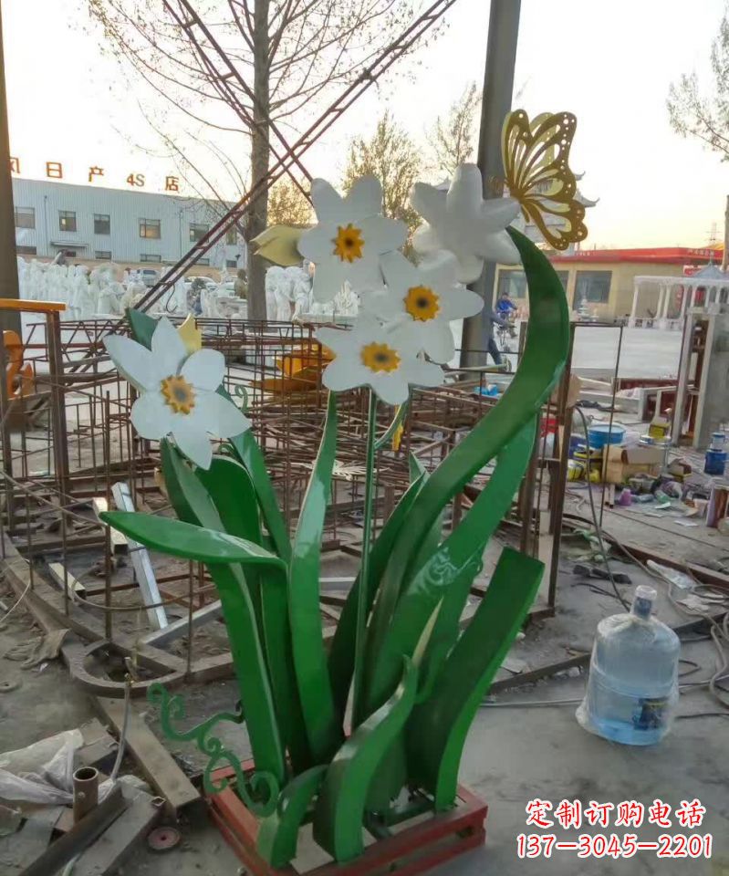 山东不锈钢城市紫荆花雕塑