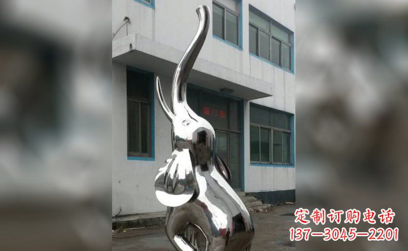 山东精致的不锈钢大象雕塑