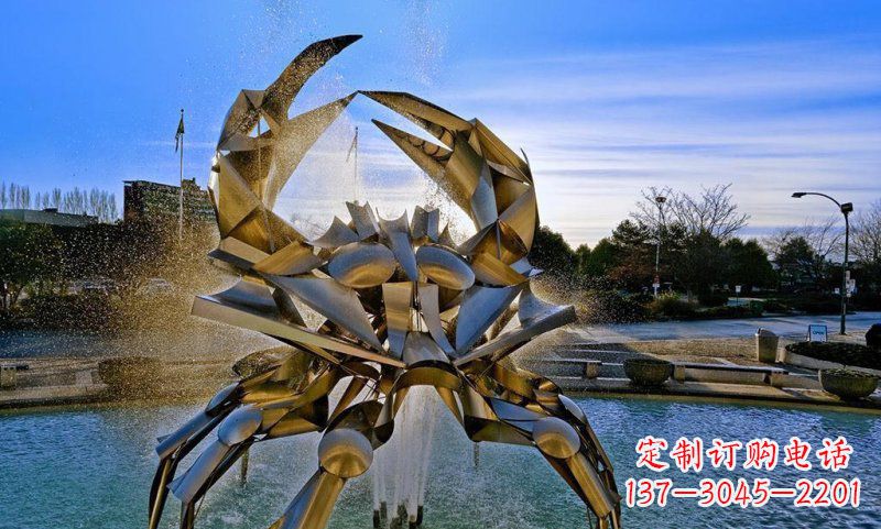 山东精美不锈钢螃蟹雕塑