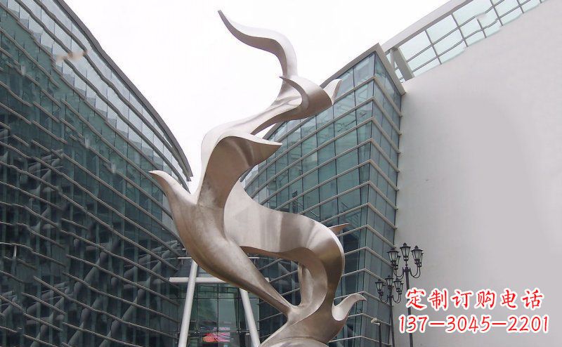 山东不锈钢大雁雕塑