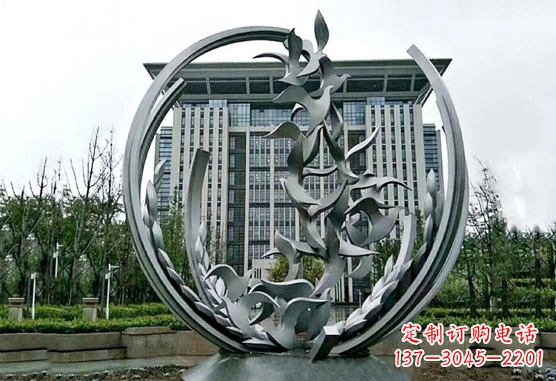 山东不锈钢和平鸽雕塑
