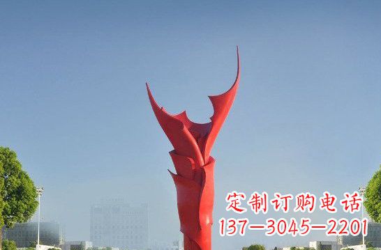 山东不锈钢抽象火炬雕塑