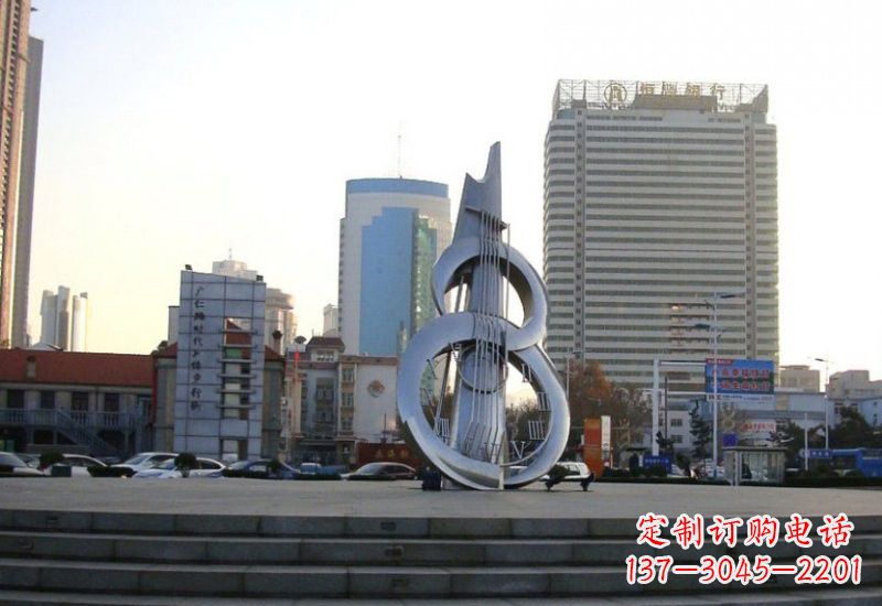 山东不锈钢吉他雕塑