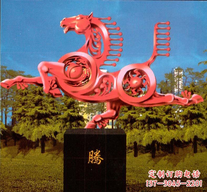 山东不锈钢抽象马雕塑设计图