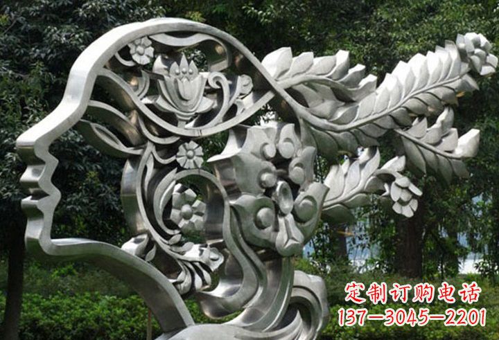 山东不锈钢美女雕塑一种流行的艺术形式