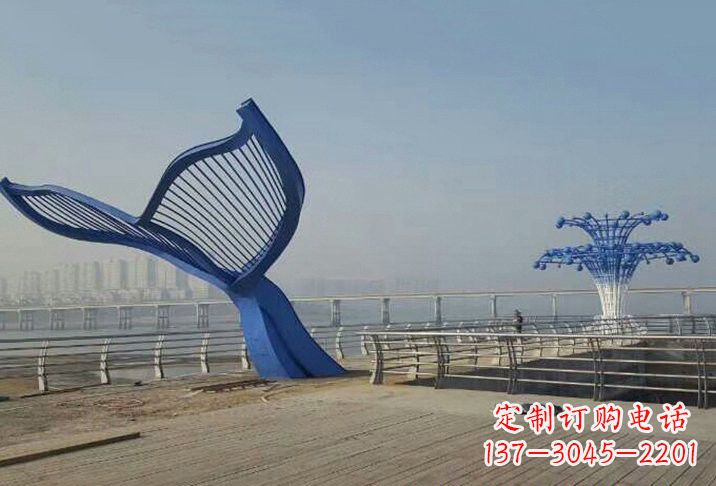 山东不锈钢鲸鱼雕塑