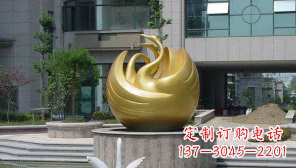 山东不锈钢天鹅雕塑