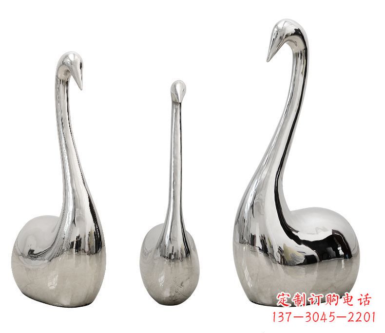 山东精美不锈钢天鹅雕塑