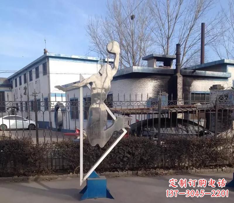 山东不锈钢打高尔夫雕塑