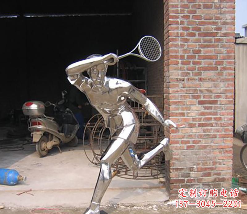 山东不锈钢羽毛球雕塑