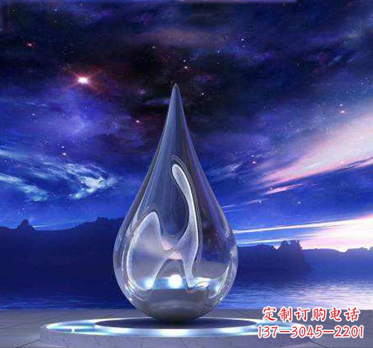 山东不锈钢大型水滴雕塑极致的审美艺术