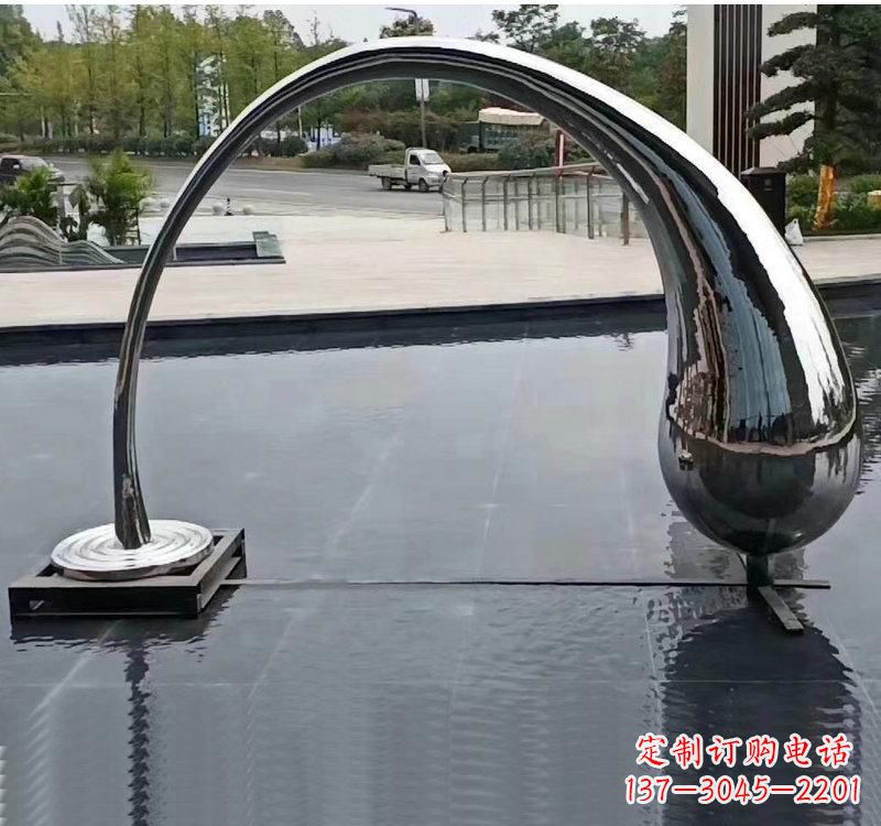 山东不锈钢大型水滴雕塑让艺术融入生活