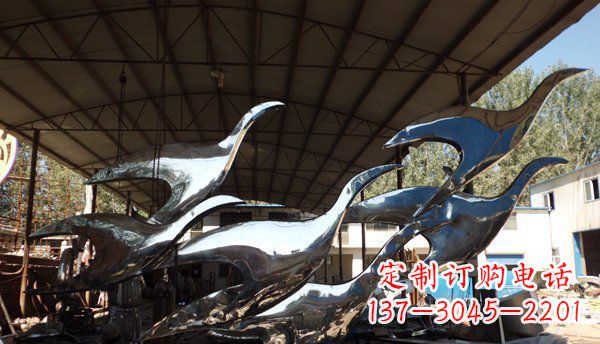 山东不锈钢大雁雕塑给环境带来生机