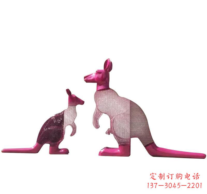 山东不锈钢袋鼠雕塑——传承澳大利亚文化