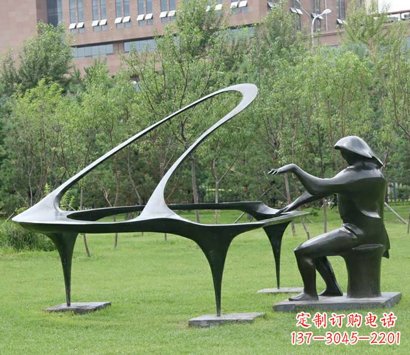 山东不锈钢钢琴雕塑——激发人们心中的音乐