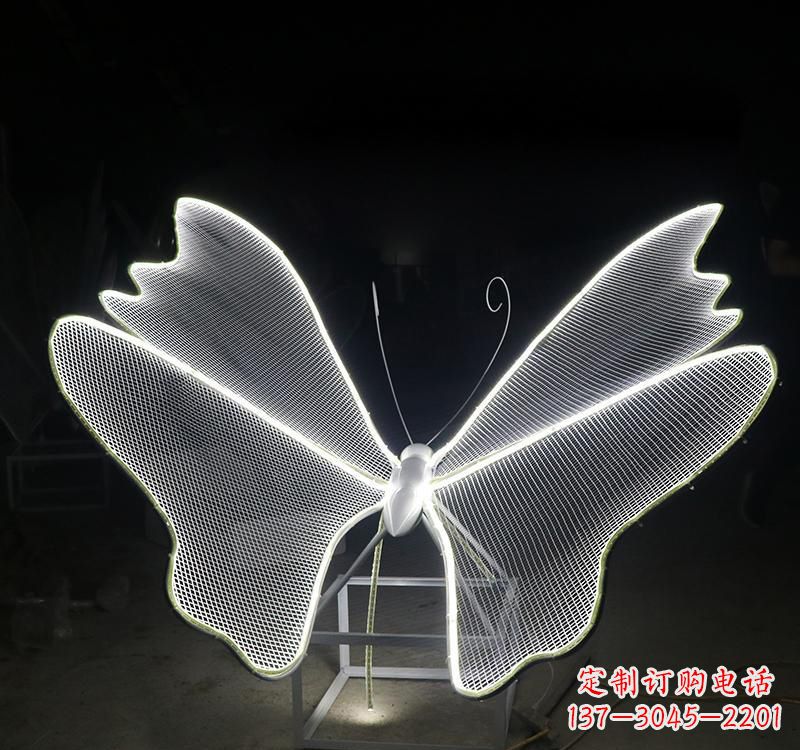山东不锈钢灯饰蝴蝶雕塑