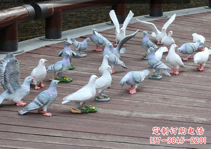 山东不锈钢雕塑鸽子